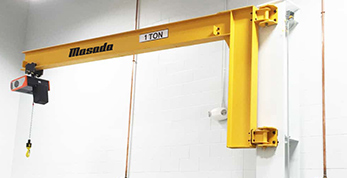 Wall-mounted jib crane