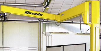 Folding jib crane